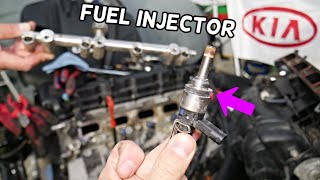 FUEL INJECTOR REPLACEMENT LOCATION REMOVAL KIA SORENTO, KIA SPORTAGE