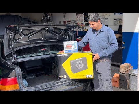 $134 Walmart 10” Kicker TC10 Subwoofer and Jensen 600 Watt Amplifier Review and Unboxing !
