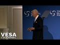 Joe Biden Appeared Lost In An Embarrassing Moment Walking Off Stage At The Global Fund Conference