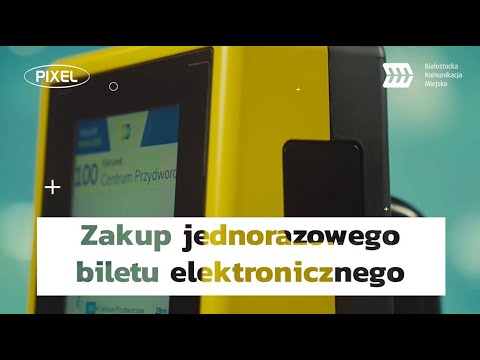 Białystok. ZAKUP JEDNORAZOWEGO BILETU ELEKTRONICZNEGO. Czytnik biletów NV1. Film 2/15