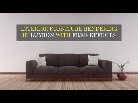 Realistic Interior Furniture Render In Lumion 11
