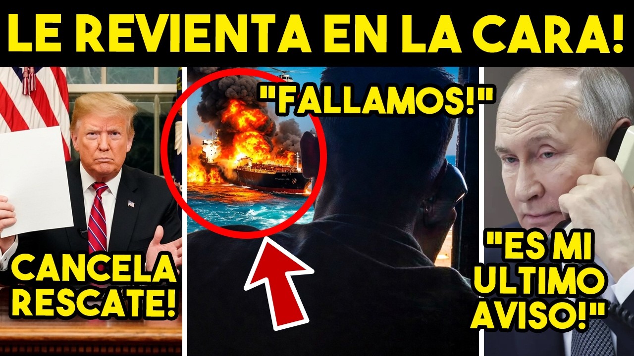 TRUMP NO AGUANTO! CANCELA RESCATE, IRAN LES DESTRUYE BARCO. TRUENA RUSIA, EU EN LA MIRA