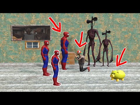 Granny vs Siren Head Сlone - Hide and Seek - funny horror animation