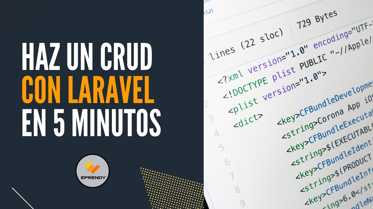 Haz un CRUD con laravel en 5 minutos