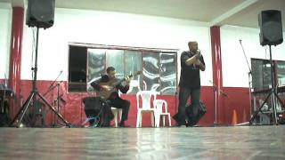 Cucuza Castiello y Moscato Luna en la milonga solidaria 1