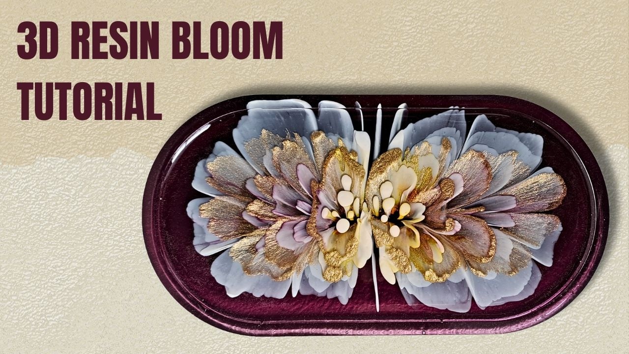 Luxury Magenta 3D RESIN BLOOM Tutorial
