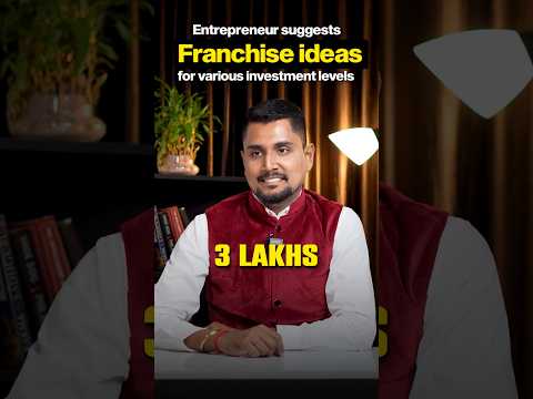 entrepreneur suggesting franchise ideas for various investment ✨️#income #entrapreneur #business