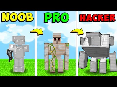 GOLEM NOOB vs PRO vs HACKER - Minecraft ITA