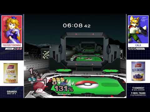 Beginner Beatdown 62 Grand Finals - Testostyronne (Peach) Vs. RainbowCalx (Fox) SSBM