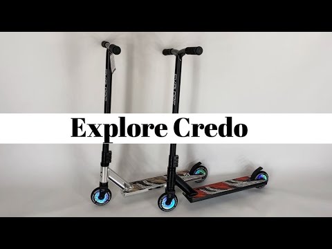 Самокат трюковый Explore Credo черный + пега - фото 1 - id-p1236207014