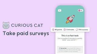 Curious Cat - Earn money taking surveys (Youtube Video)