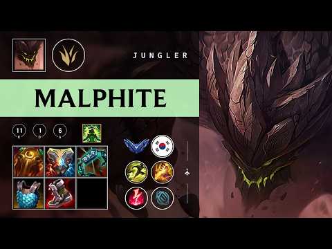 Malphite Jungle vs Kha'Zix - KR Diamond Patch 26.03