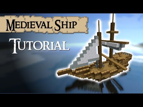 Madnes64 - Minecraft Tutorial: How to build a medieval ship (Tradeship) Version 2