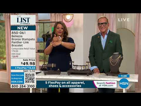 Bellezza Bronze Stampato PantherLink Chain Bracelet