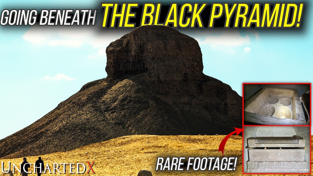 Going Beneath the Mysterious Black Pyramid Of Dashur - Rarely Seen Ancient Egyptian Pyramid!