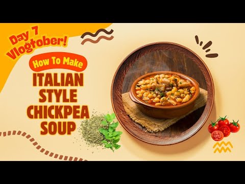 ITALIAN CHICKPEA SOUP RECIPE #italianfoodlover