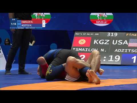 BRONZE Men's GP No-Gi - 100 kg: N. ISMAILOV (KGZ) v. K. ADZITSO (USA)