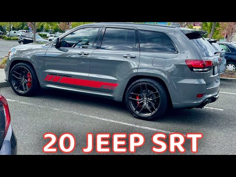 20 JEEP SRT ,COLD START, MID DELETE , LOWERED ON EIBACH SPRINGS ,STANCE SF03 GUNMETAL 22’s, MODS