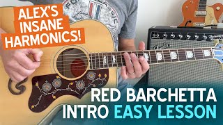 Learn the Intro to RED BARCHETTA in Minutes! Easy Rush Guitar Lesson