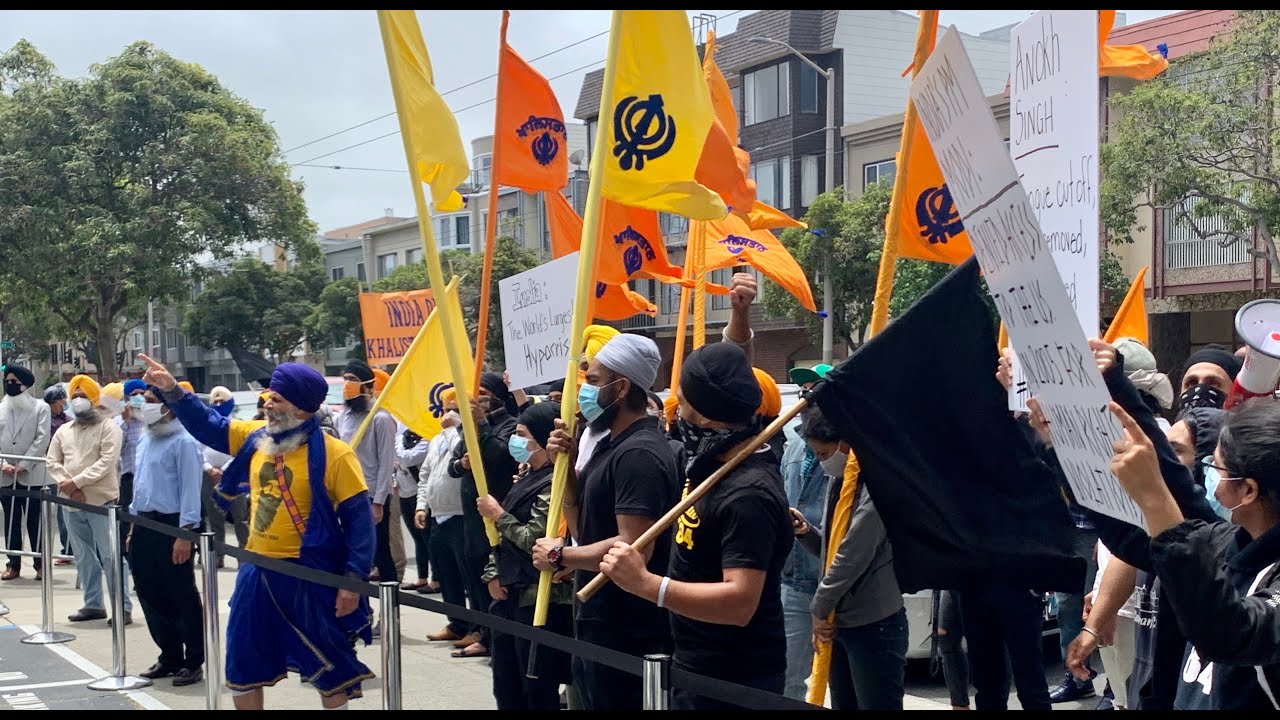 Sikhs Demonstrate in San Francisco in the memory of Darbar Sahib Attack