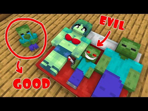 Monster School : Good Baby Herobrine and Evil Baby Herobrine - Sad Story - Minecraft Animation