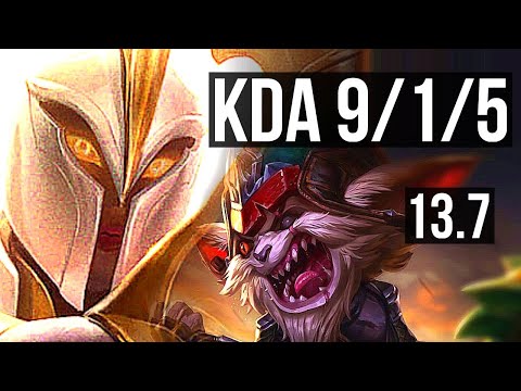 KAYLE vs KLED (TOP) | 9/1/5, 700+ games | KR Master | 13.7