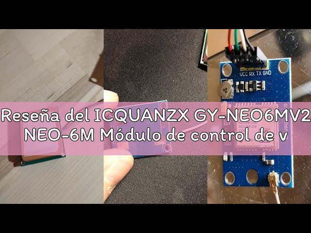 Vídeo relacionado con GY-NEO6MV2 - Módulo de control de vuelo GPS (2 unidades, 3 V-5 V, con antena de cerámica superfuerte para Arduino EEPROM APM 2.5)