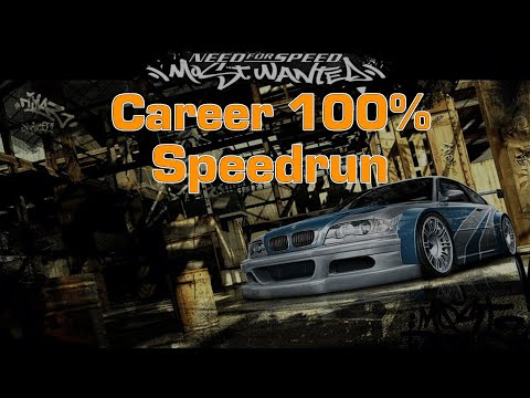 [Former WR] Need for Speed: Most Wanted (2005) Career 100% Glitches Speedrun 7:33:54 LL
