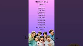 Download lagu Home - BTS Lyrics mp3