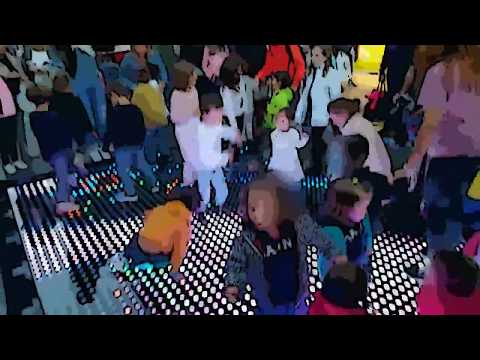 Pista de baile led interactiva para animación infantil