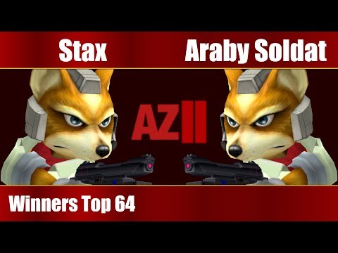 Azension II - Stax (Fox) Vs. Araby Soldat (Fox) - Winners Top 64 - Melee Singles