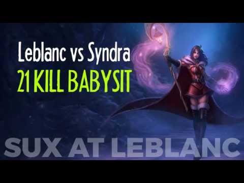 Leblanc vs Syndra Mid - 21 Kills Not Enough To Carry - Highlights Tagged In Description