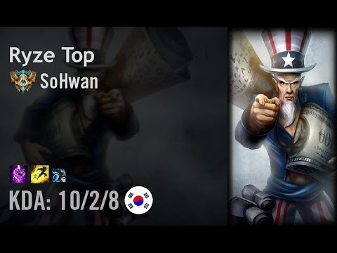 Ryze Top vs Ekko - SoHwan - KR Challenger Patch 6.6
