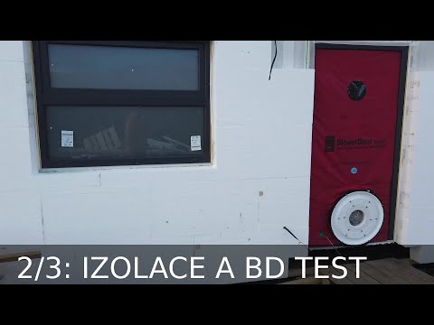 Dřevostavba Kolín 2/3: tepelné izolace a BD test