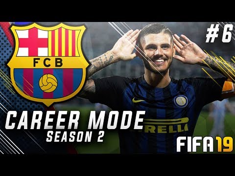 FIFA 19 Barcelona Career Mode EP6 - Icardi Is The GOAT Striker!! Goals Galore!!