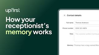 How to Use Memory in Upfirst | AI Receptionist Caller Memory