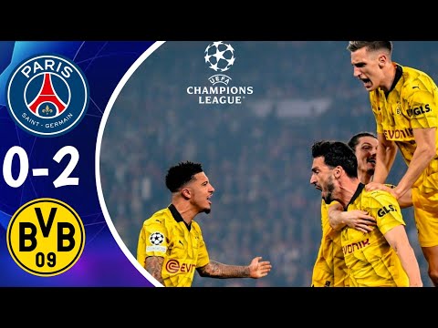 FC PSG Paris Saint Germain 0-1 BV Ballspiel Verein Borussia Dortmund   ( Champions League 2023 - 2024 )