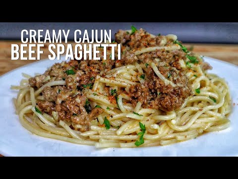 This Cajun Beef Spaghetti Will Blow Your Mind!