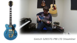 Video thumbnail for Gretsch G2655TG-P90 LTD Streamliner by Ryan's guitar stuff