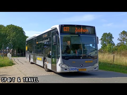 Citaro C2 LE rijdt door Munnekezijl, als lijn 637 naar Zuidhorn / Qbuzz Citaro C2 LE passby, 19-7-24