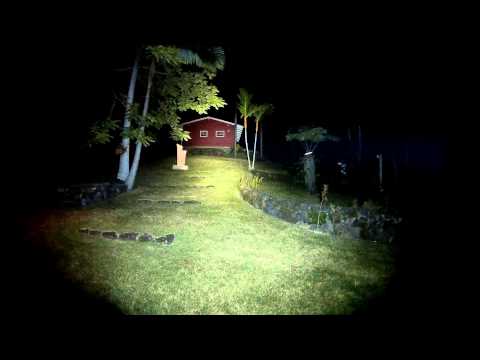 Flashlight Outdoor Brightness Test - 4000LM Waterproof 3x CREE XM-L T6 LED Vs Techlite