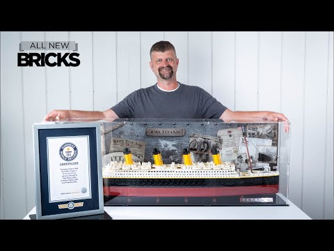 Lego Icons 10294 Titanic Guinness World Record with Wicked Brick Display Case