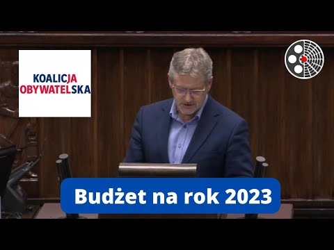 Janusz Cichoń - budżet na rok 2023