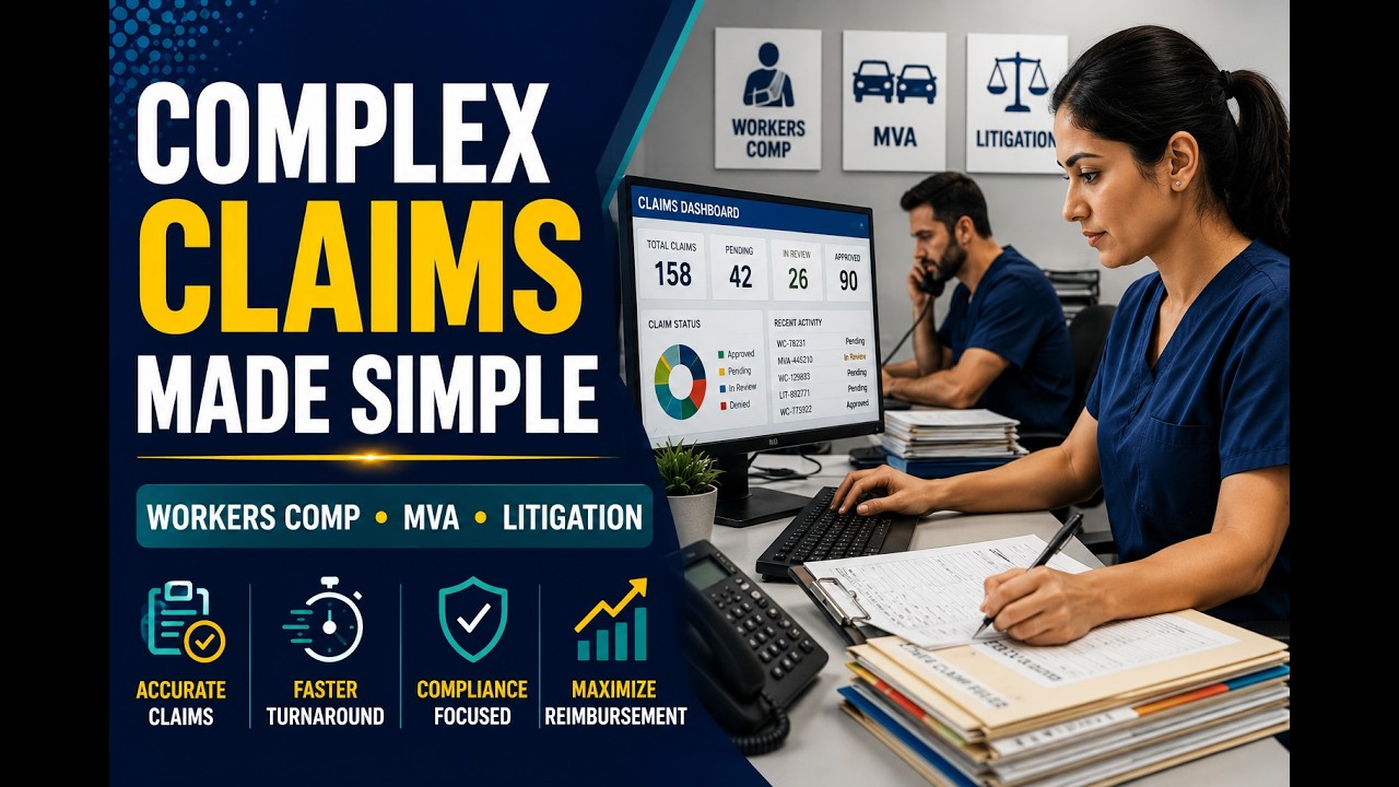 How Complex Claims Services (Workers Comp, MVA, Litigation) works