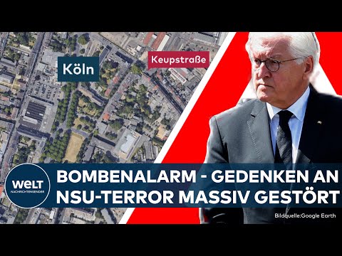 KÖLN: Gedenken an Opfer des NSU-Terrors - Sprengstoffalarm bremst Bundespräsident Steinmeier aus