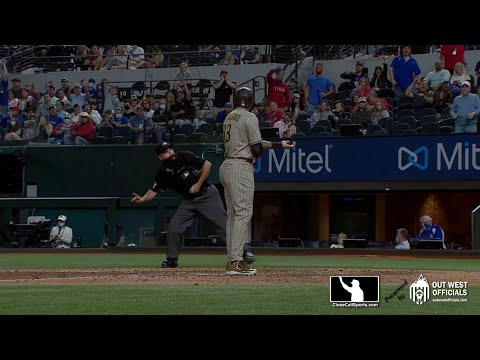 Ejection 004 - Jansen Visconti Ejects Manny Machado After Strikeout and Thrown Bat Argument