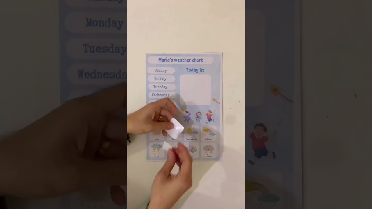 Interactive weather chart for kids#shorts