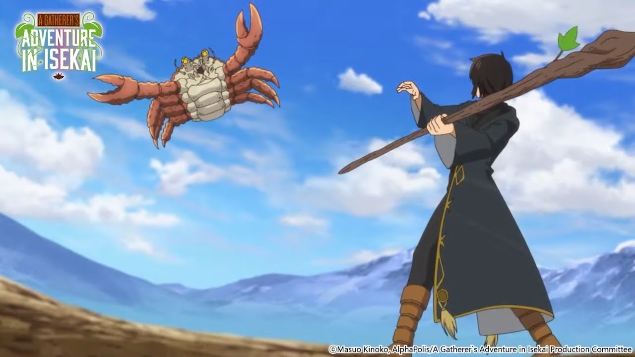 Hunting crabs be like... 《A Gatherer's Adventure in Isekai》 Anime Highlight