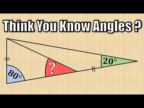 Finde den roten Winkel | Ein kniffliges Geometrie-Rätsel