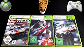 Happy Game Collector: Race Pro & Nfs Hot Pursuit & Ridge Racer Unbounded (Xbox360) #gaming